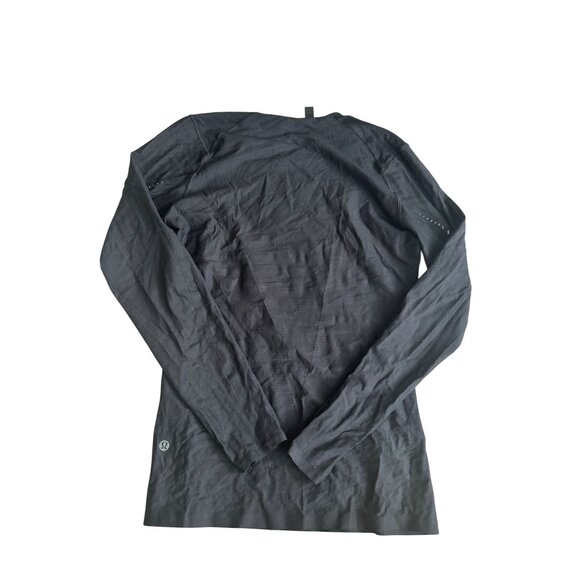 LULULEMON Mens Black Long Sleeve Baselayer Shirt Top Size Medium - Picture 3 of 6